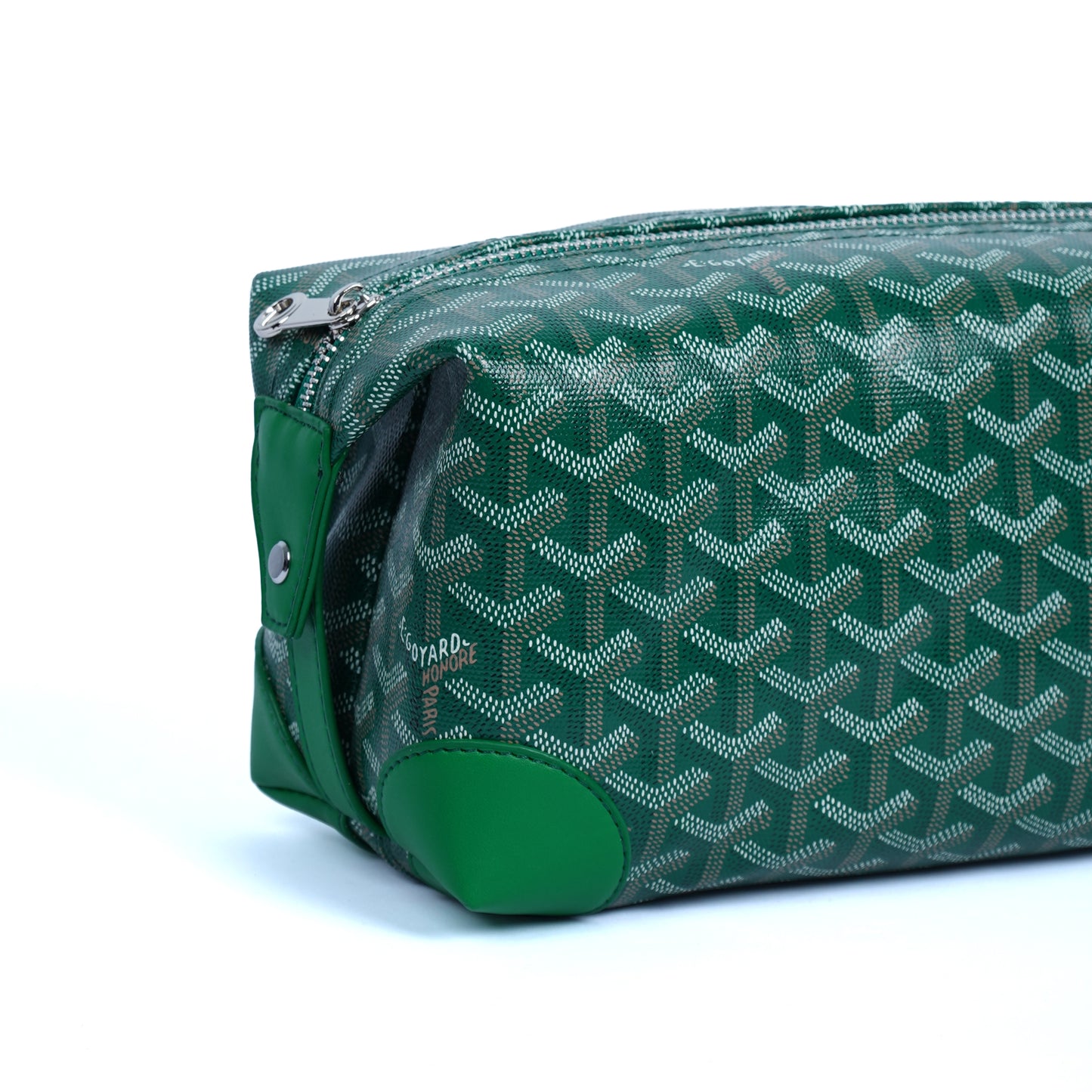 GoYard Green Leather Clutch Bag
