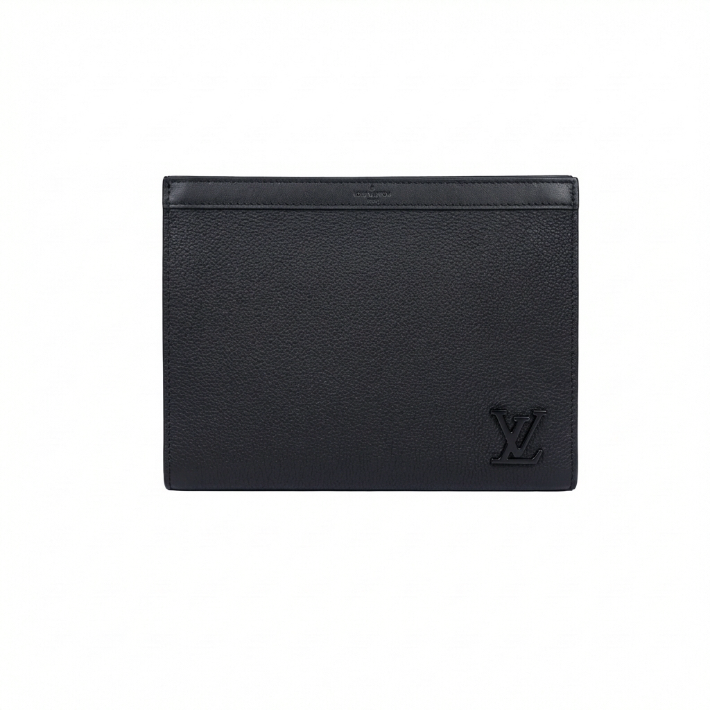 Louis Vuitton Leather Clutch Bag