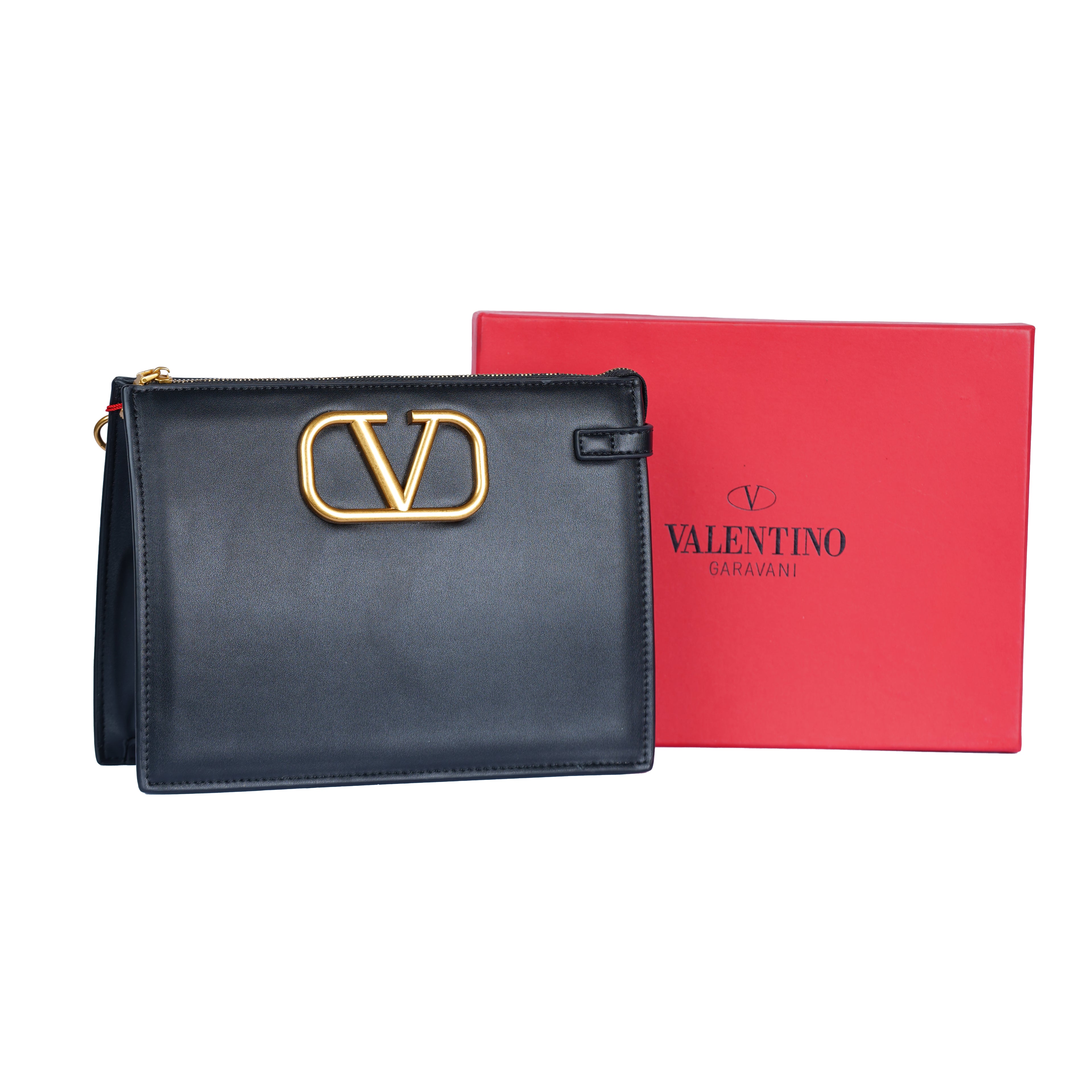 Valentino Leather Clutch Bag