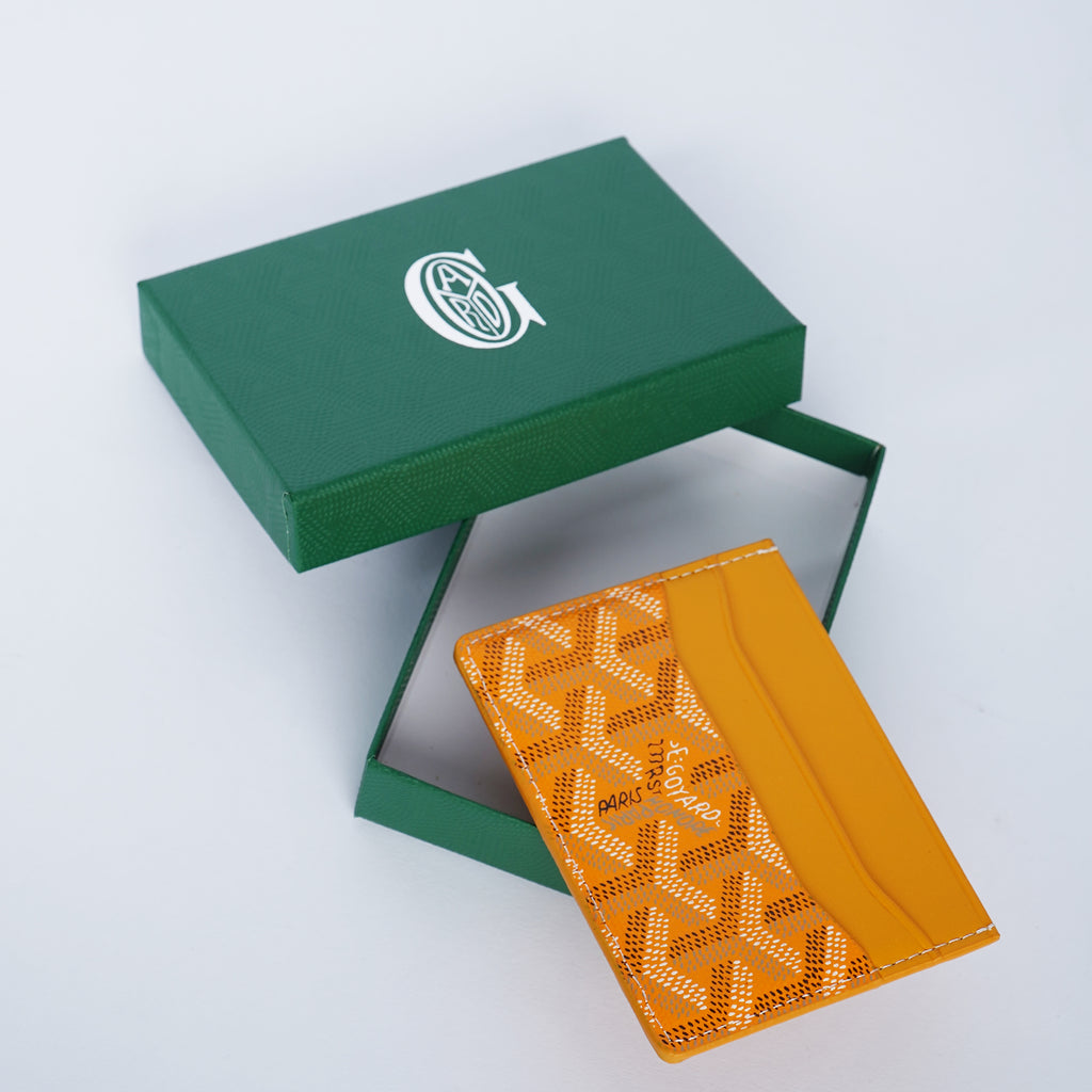 GoYard Yellow  Leather Card Holder
