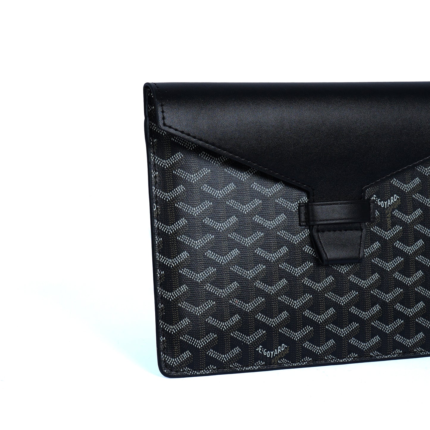 GoYard Black Leather Clutch Bag