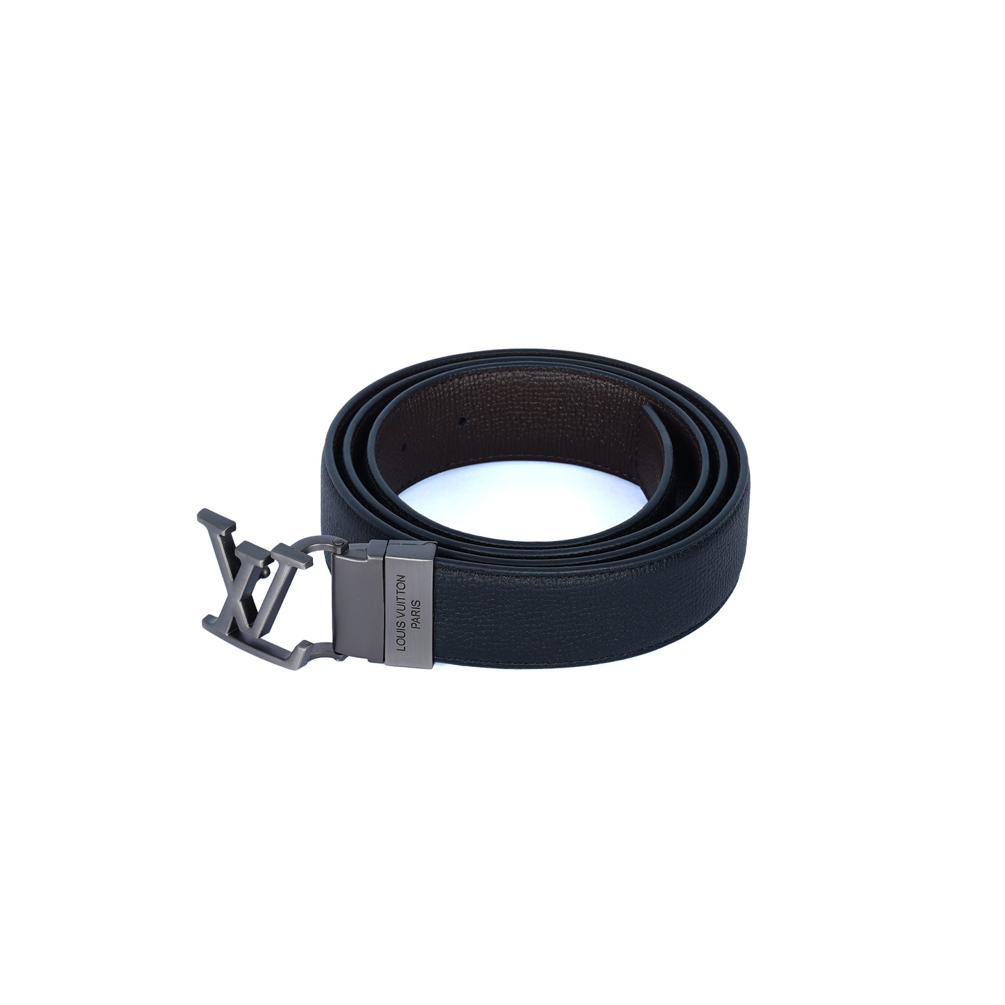 Leather Belt Louis Vuitton  Double  Face ( Black / Brown )