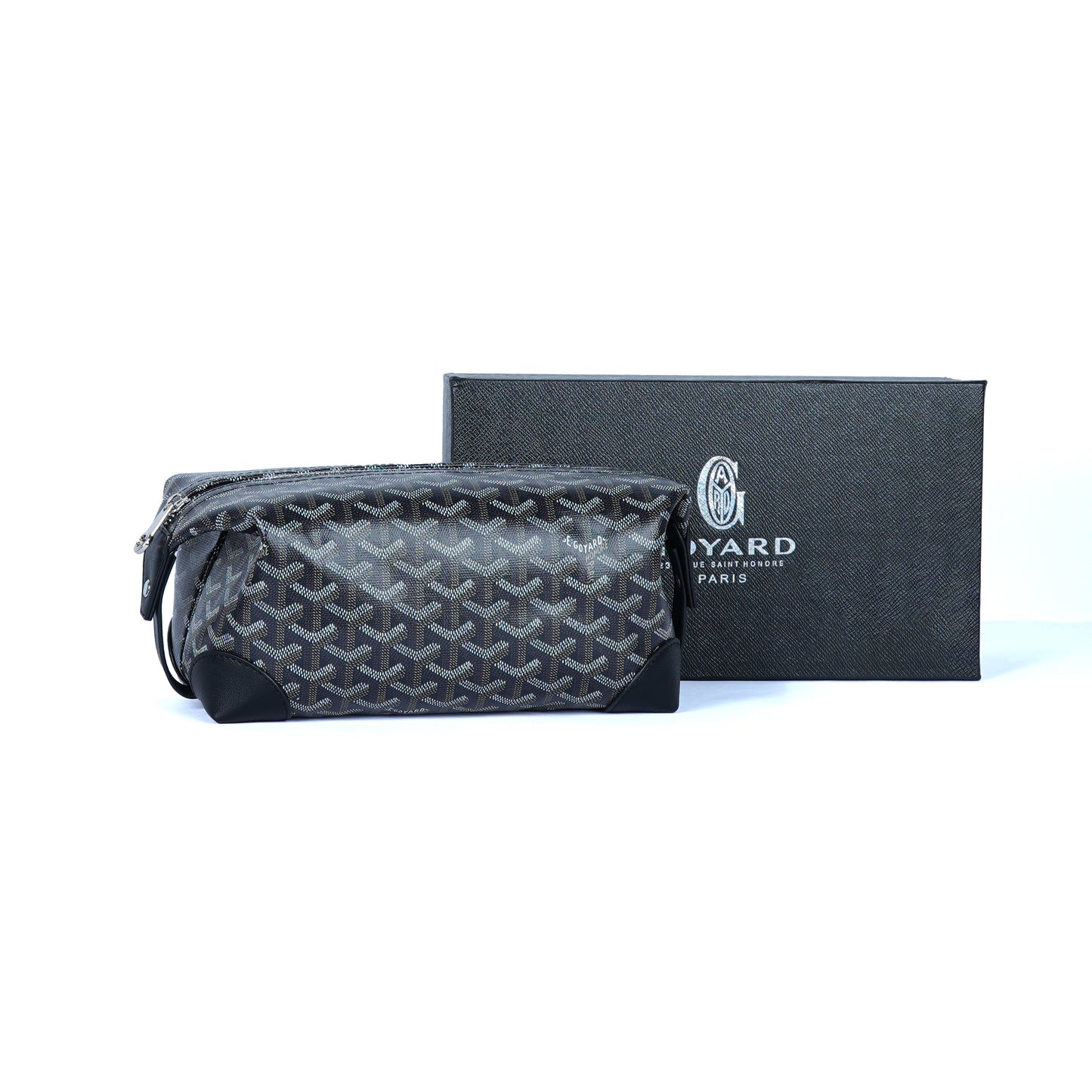 GoYard black Leather Clutch Bag