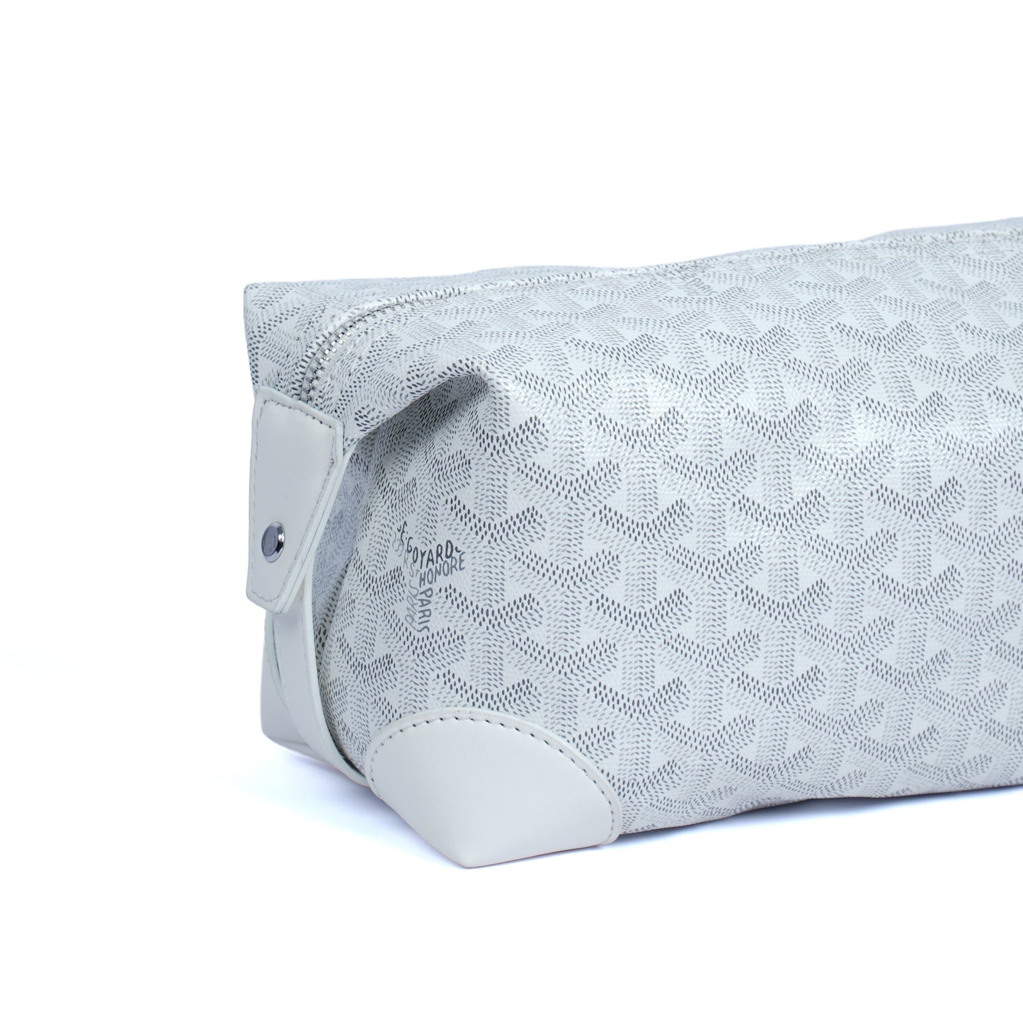 GoYard White Leather Clutch Bag