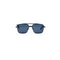 Unisex Black Square Sunglasses with Thin Metal Frame & Smoke Lenses