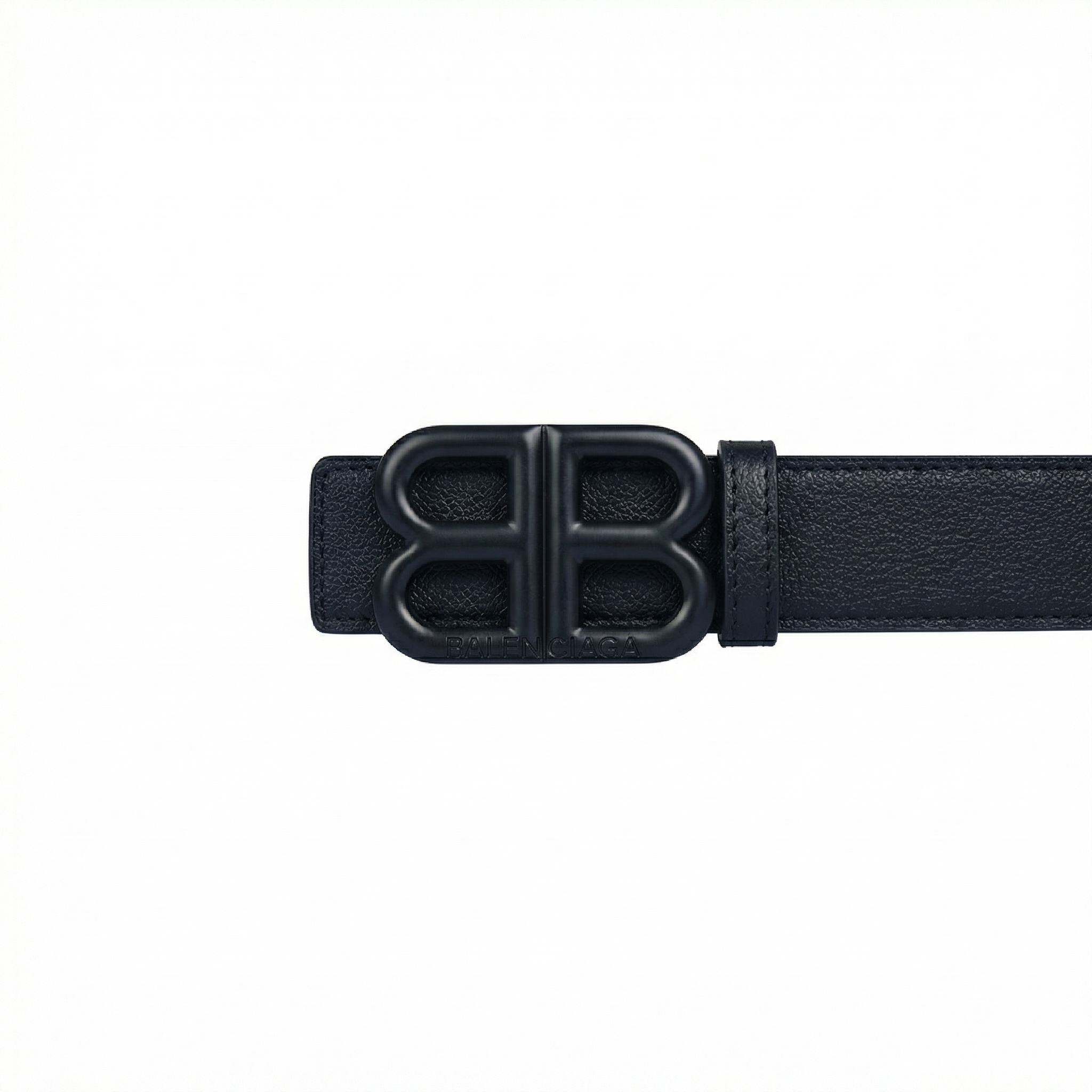 Leather Belt Balnciga  ( Black )