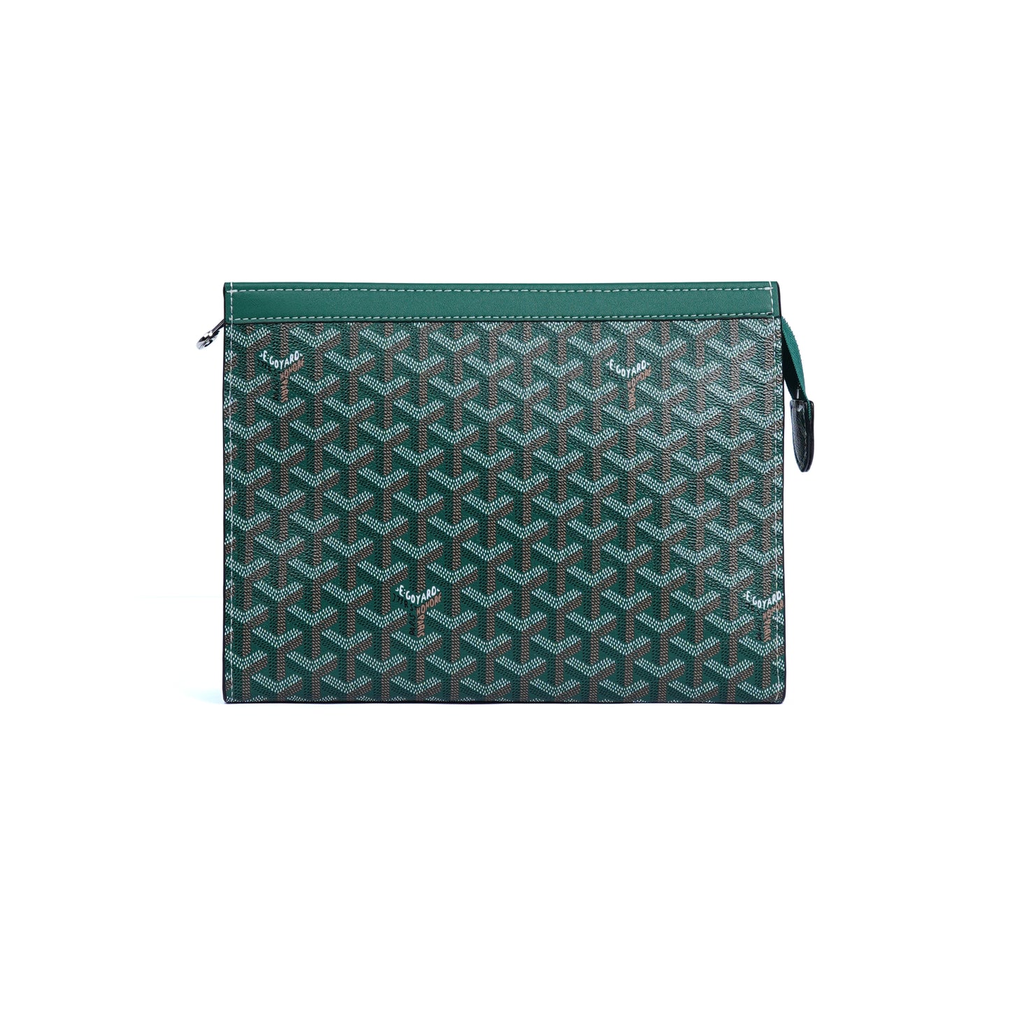 GoYard Green Leather Clutch Bag