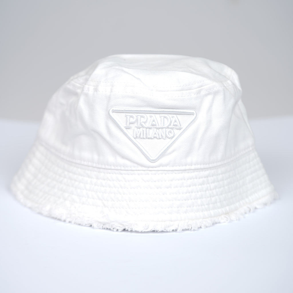 Bucket ‏Hat Prada  ( white )