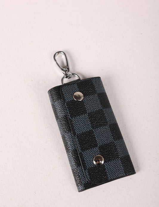 Dark Leather Key Fob