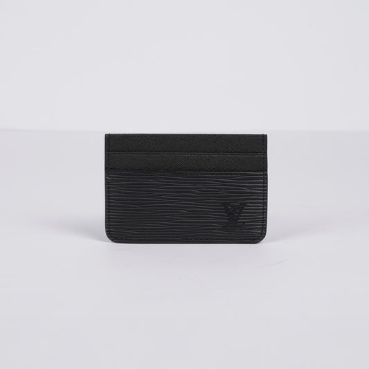 Louis Vuitton Leather
Card Holder  (Black)
