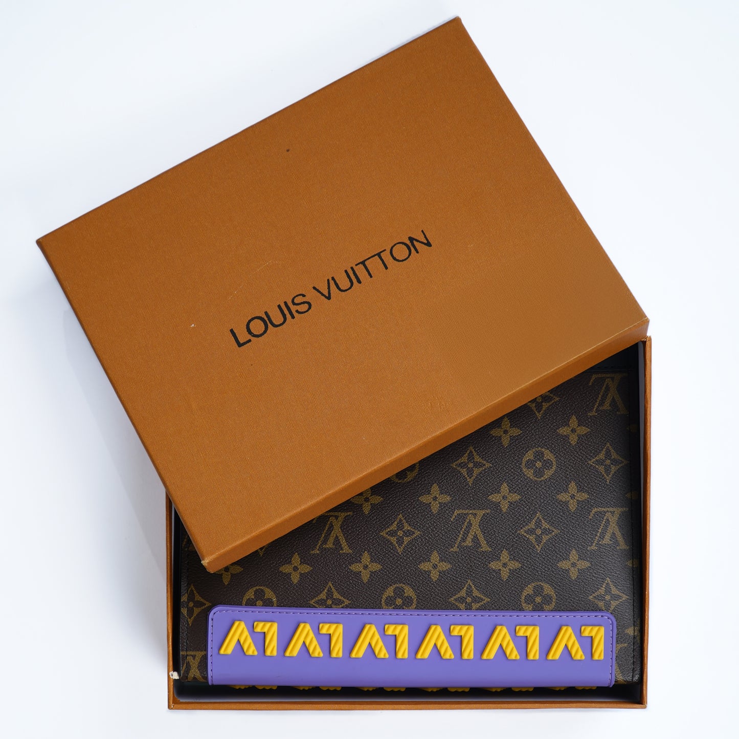 Louis Vuitton Leather Clutch Bag