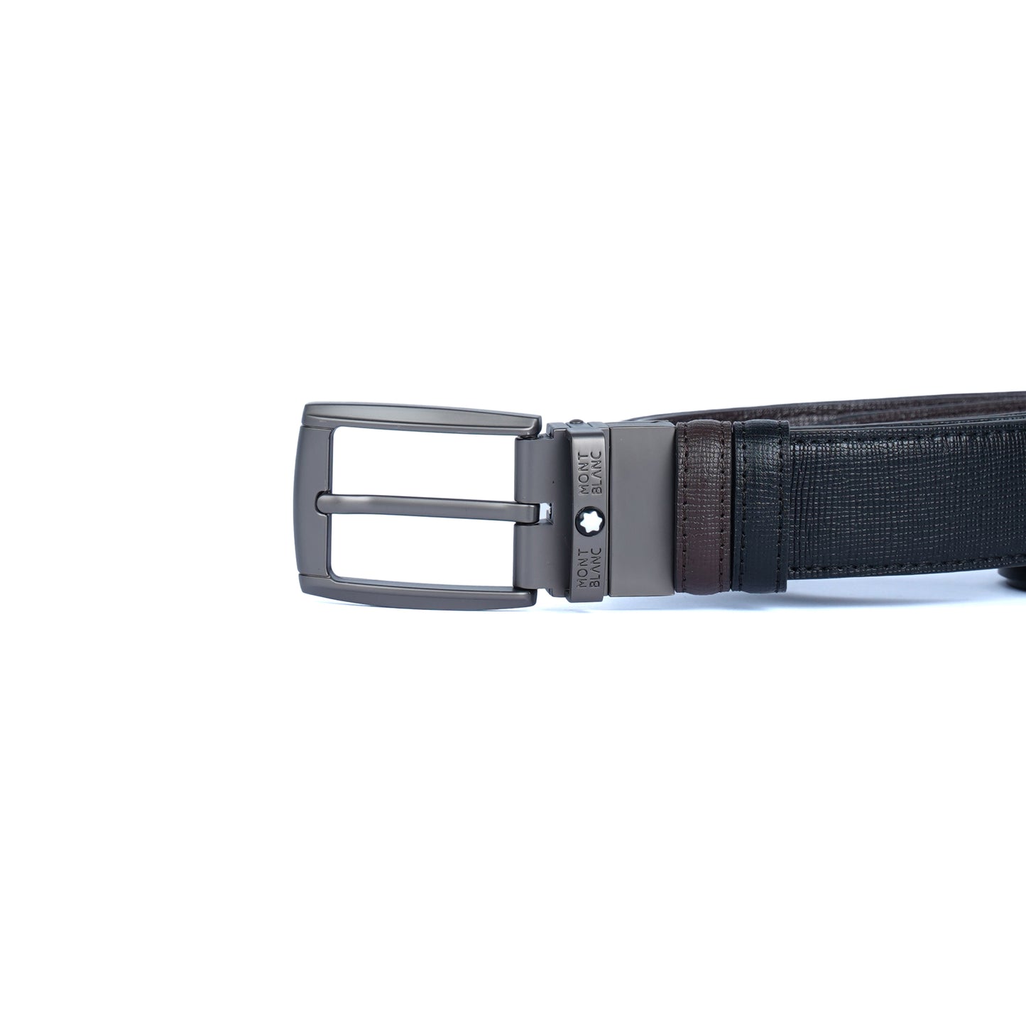 Leather Belt Mont Blank Double Face ( Black / Brown )
