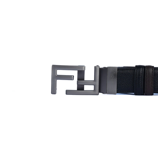 Leather Belt fendi ( Black / Brown )