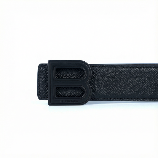 Leather Belt Balnciga  ( Black )