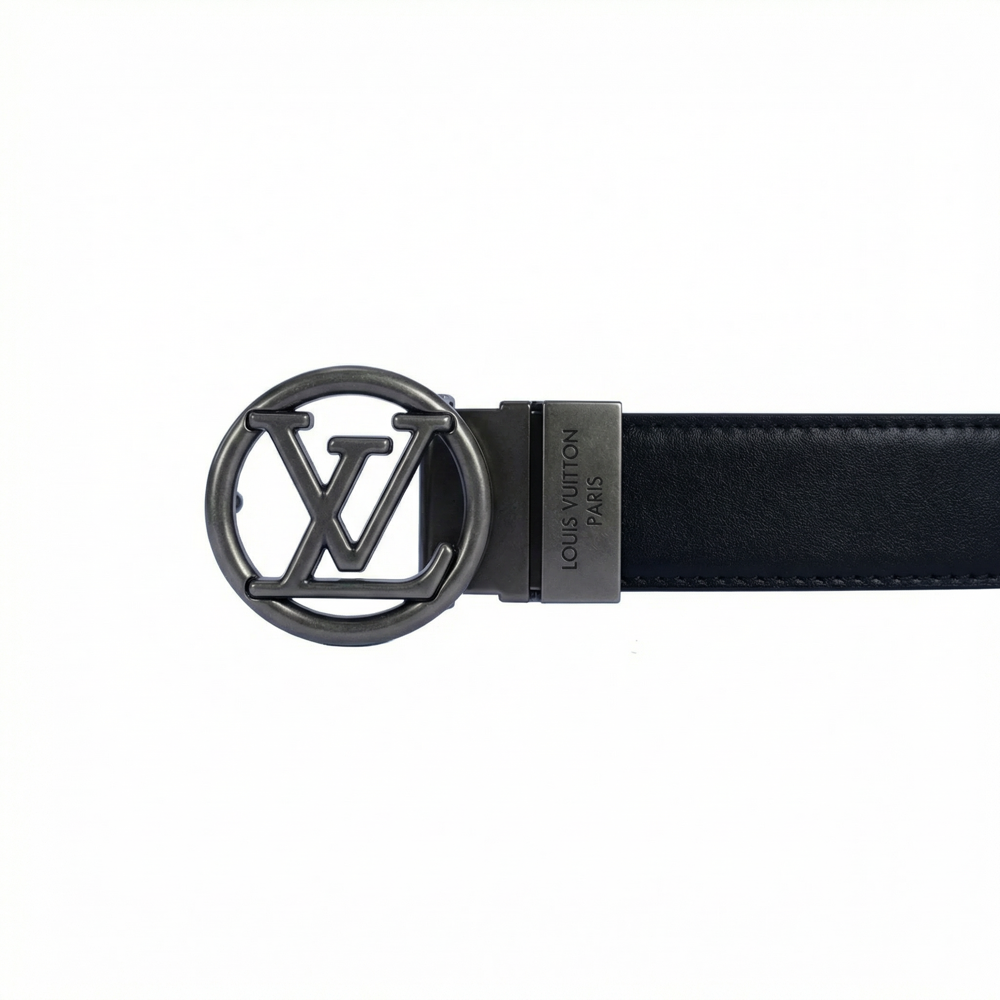 Leather Belt Louis Vuitton  Double  Face ( Black / Brown )
