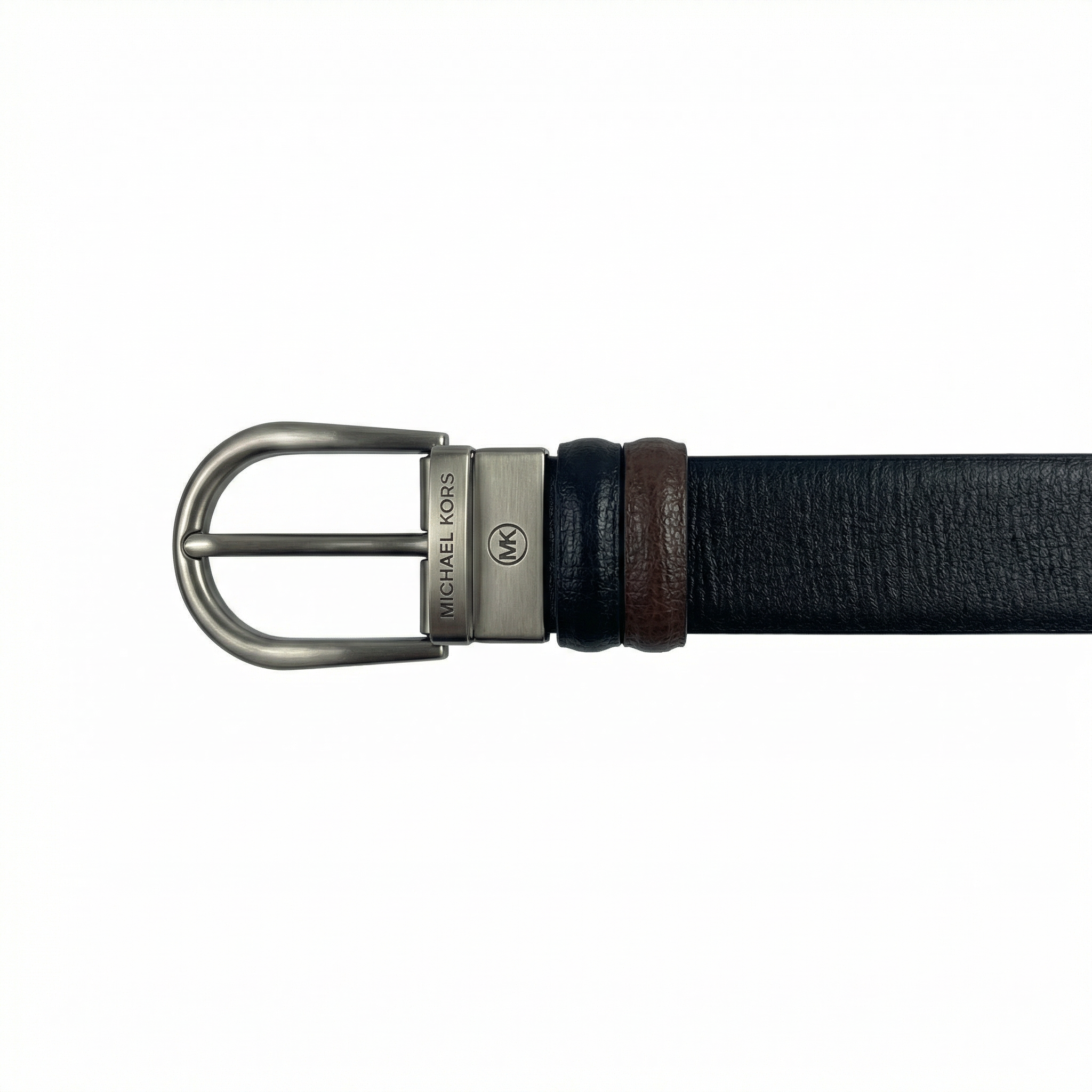 Leather Belt Michael Kors Double Face ( Black / Brown )