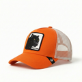 Unisex Mesh Cap with Panther (Orange)