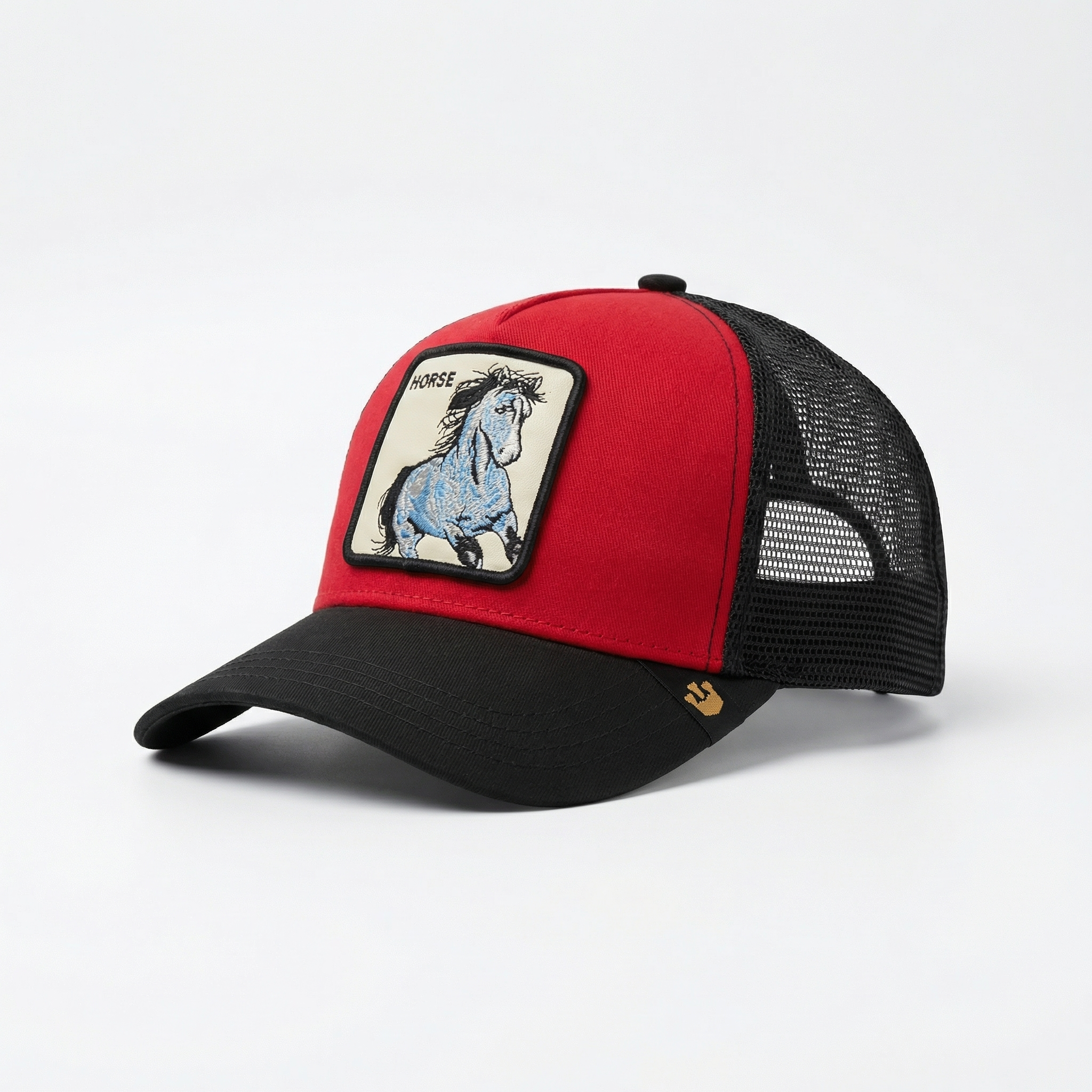 Unisex Mesh Cap with Printed Horse