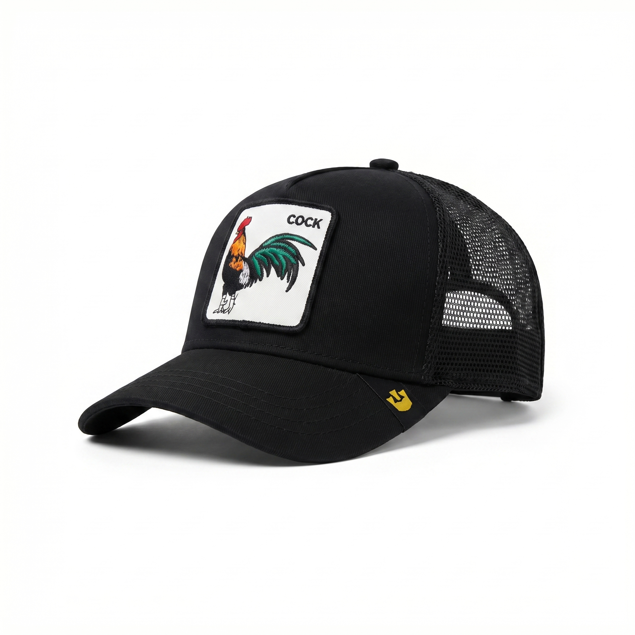 Unisex Mesh Cap With Cock (Black)