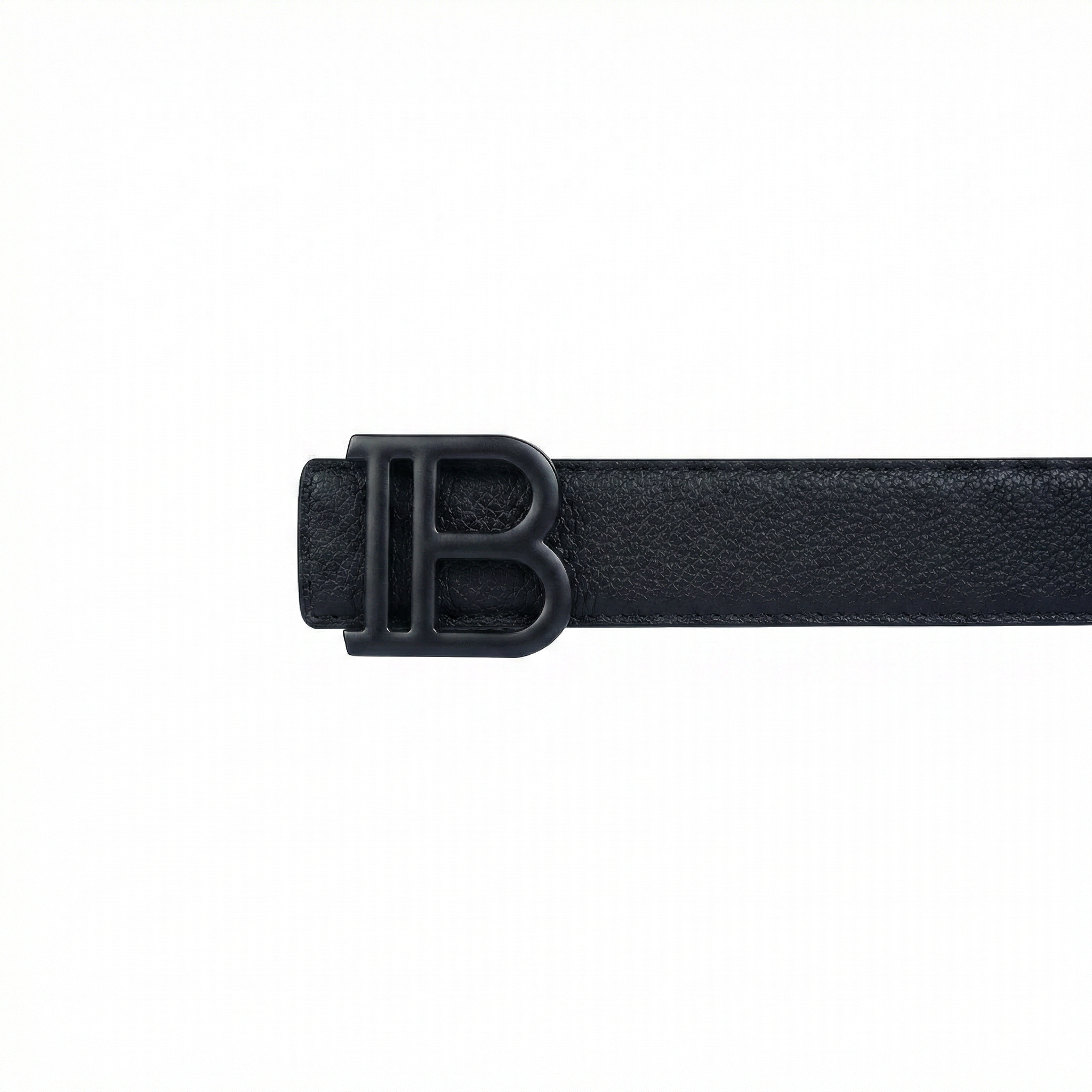 Leather Belt Balnciga  ( Black )