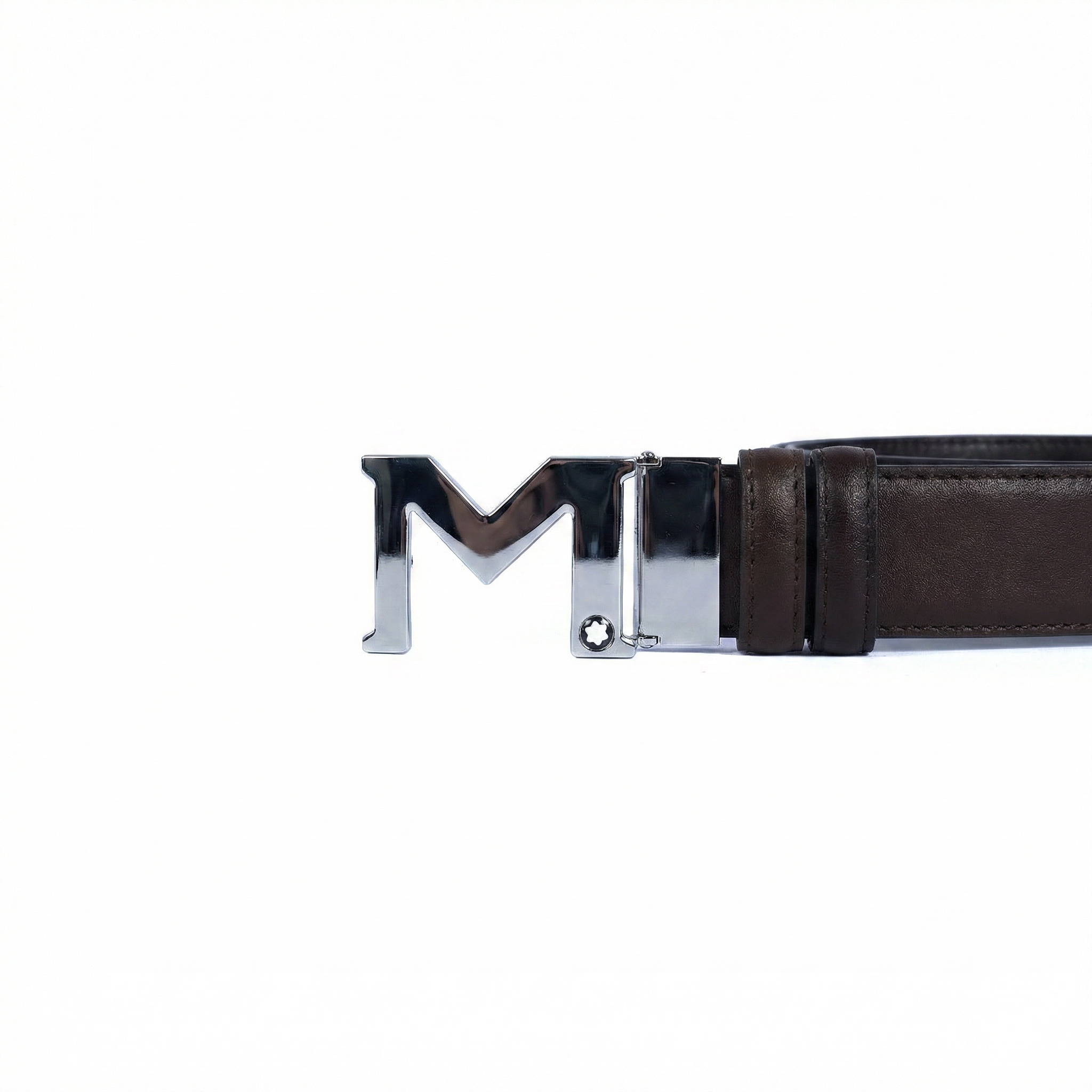 Leather Belt Mont Blank Double Face  ( Black- Brown )